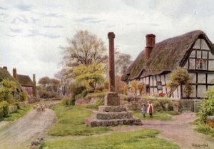 Dorpskruis, Ashton-under-Hill, Gloucester door Alfred Robert Quinton